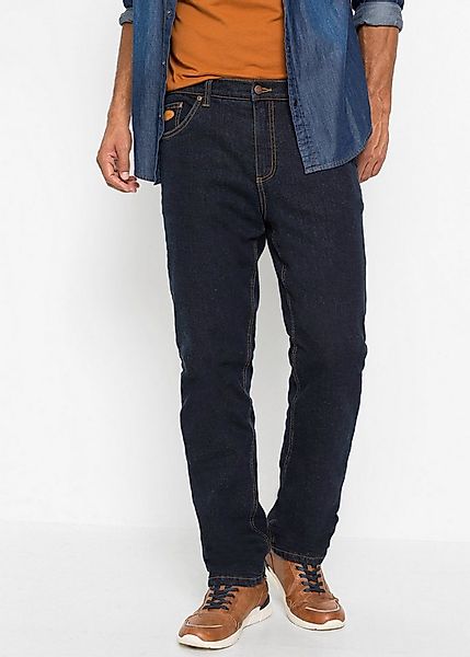 bonprix Gerade Jeans klassische Passform, mit Stretch-Anteil, mit wärmendem günstig online kaufen