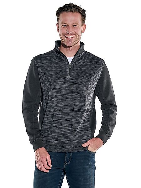 Engbers Sweatshirt Herren Sweatshirt mit Strukturwechsel, Anthrazit günstig online kaufen