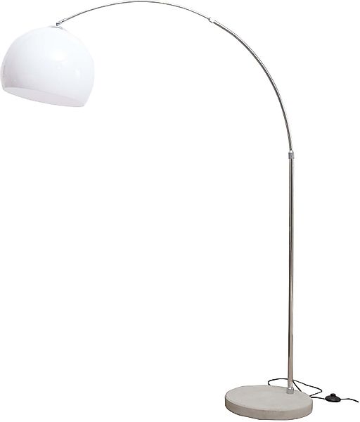 DELIFE Stehlampe Big-Deal, Eco Silber Betonfuß günstig online kaufen