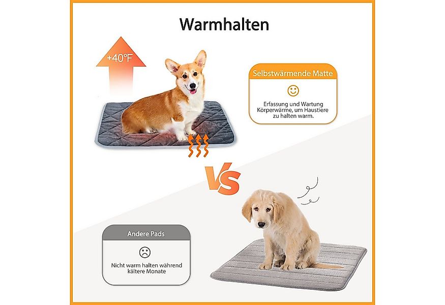nobleza Tierkissen Selbstheizende Decke für Katzen & Hunde, Haustiere Wärme günstig online kaufen