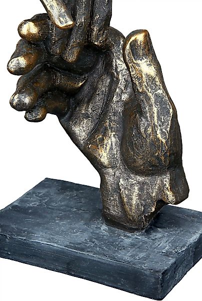 Casablanca by GILDE Skulptur Two hands bronze günstig online kaufen
