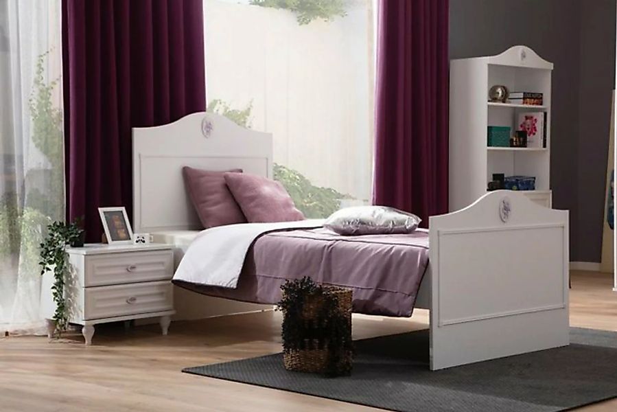 JVmoebel Bett Jugendbett Kinderbett Kids Design Modern Weiß Bett Kinderzimm günstig online kaufen