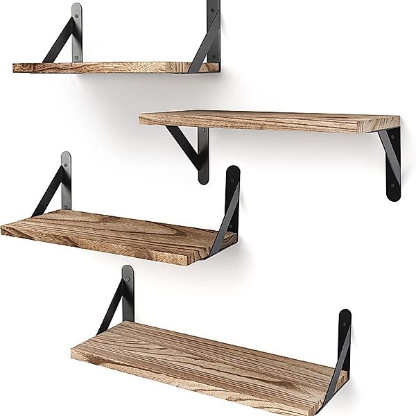 MODFU Wandregal 4er Set Holz Schweberegal günstig online kaufen
