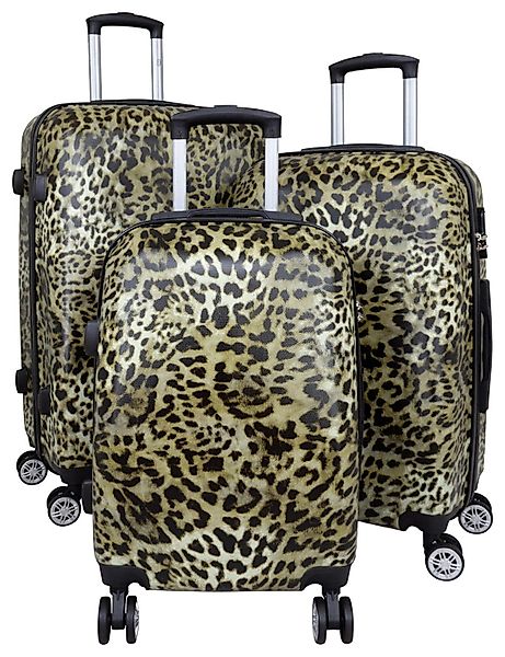 Warenhandel König Kofferset Leopard Fell, 4 günstig online kaufen