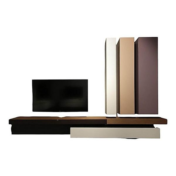 SPECTRAL Anbauschrank Wohnwand Twenty Lack Seidenmatt Violett Beige Creme M günstig online kaufen