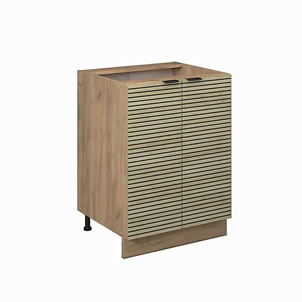 Vicco Unterschrank Fame-Line, Eiche Paneel/Goldkraft Eiche, 60 cm ohne Arbe günstig online kaufen