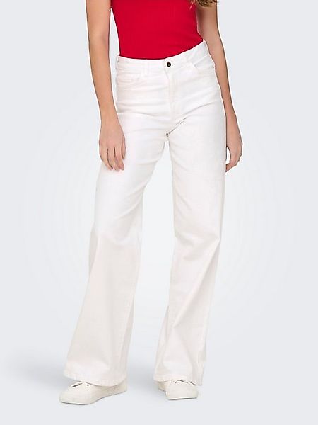 JDY High-waist-Jeans JDYFELINA-FINA HW WIDE WHITEJNS DNM NOOS günstig online kaufen