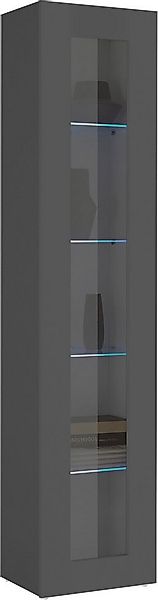 freiraum Vitrine Benevent in Anthrazit matt - 40x180x30cm (BxHxT) günstig online kaufen