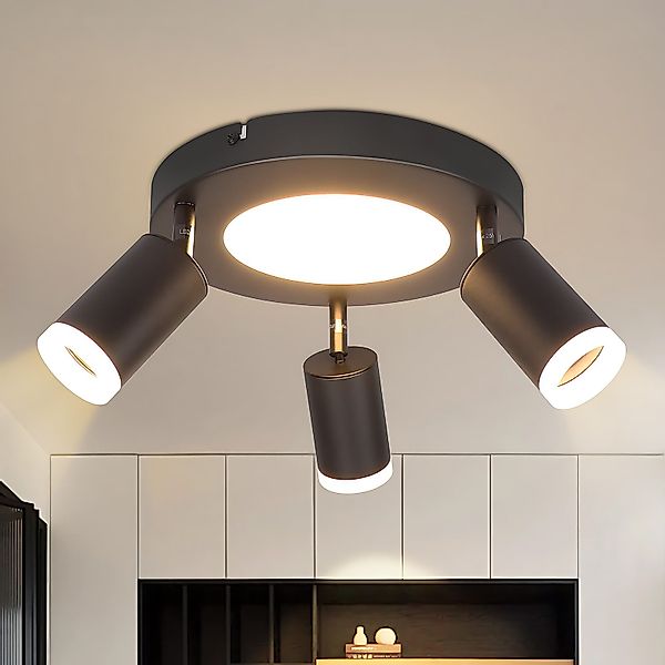 Nettlife Deckenstrahler Schwarz Schlafzimmer GU10 2/3/4 günstig online kaufen