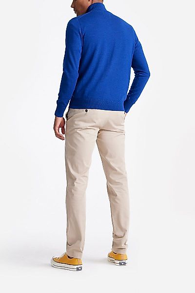 King Essentials The Michael Half Zip Pull Merino Royal Blau - Größe M günstig online kaufen