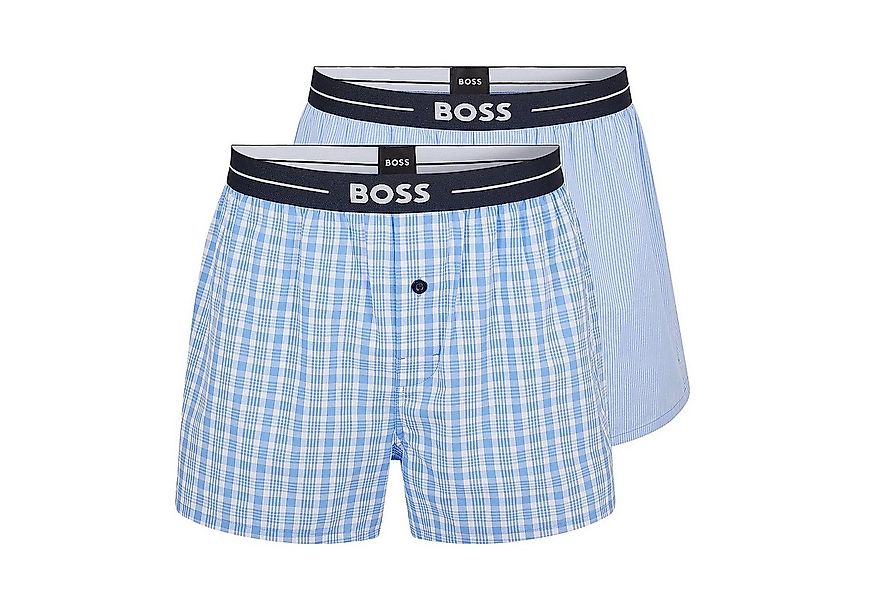 BOSS Boxershorts NOS Boxer EW 2P (Packung, 2-St., 2er-Pack) Webboxer Woven günstig online kaufen