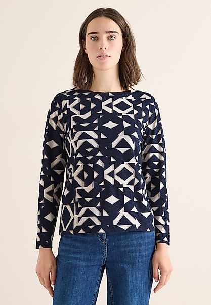 CECIL Langarmshirt mit U-Boot-Ausschnitt günstig online kaufen