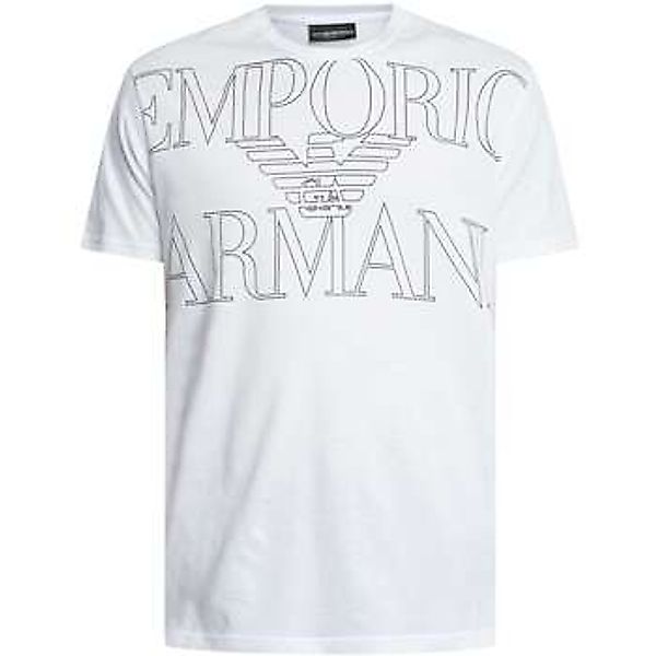 Emporio Armani  Pyjamas/ Nachthemden Lounge-T-Shirt mit großem Logo und Gra günstig online kaufen