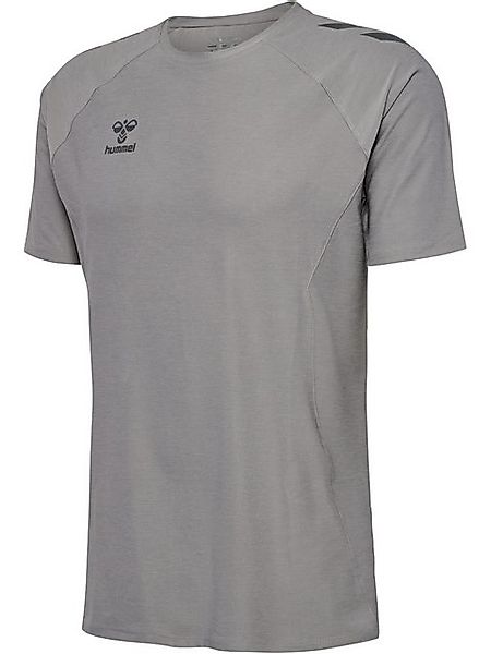 hummel T-Shirt Sportshirt mit elastischem Material 8450 in Grau günstig online kaufen