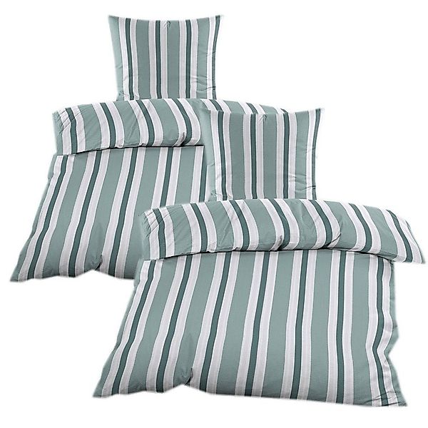 Casa Colori Bettwäsche Seersucker 135x200 Reißverschluss günstig online kaufen