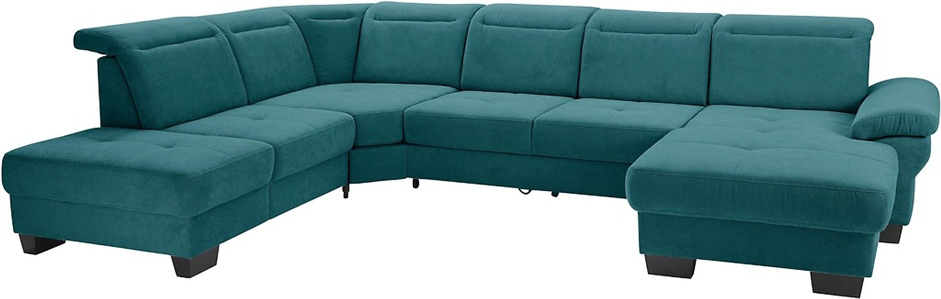 Home affaire Wohnlandschaft "Cornwall U-Form" inkl. Sitztiefenverstellung, günstig online kaufen