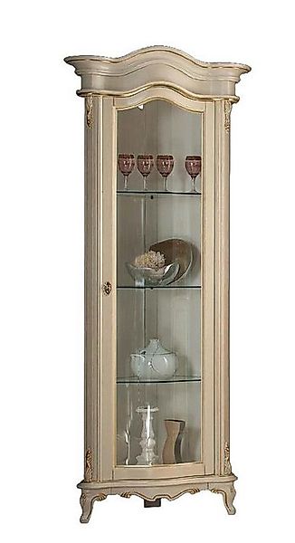 JVmoebel Vitrine Massive Holz Vitrinen Glas Schrank Echtholz Wohnzimmer Möb günstig online kaufen
