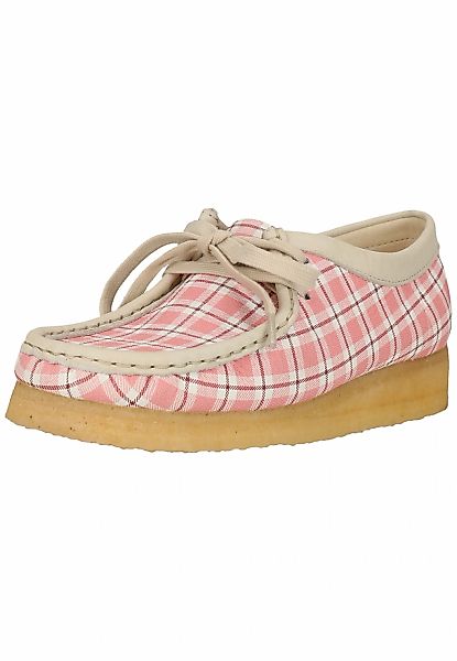 Clarks Schnürschuh "Wallebee" im tollen Karo-Design günstig online kaufen