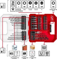 Einhell Bit-Set, 40-St., L-CASE 40-tlg. Bit- günstig online kaufen