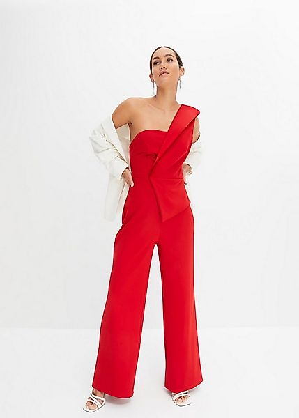 bonprix Overall für festliche Anlässe, One-Shoulder-Design, Slim fit, ärmel günstig online kaufen