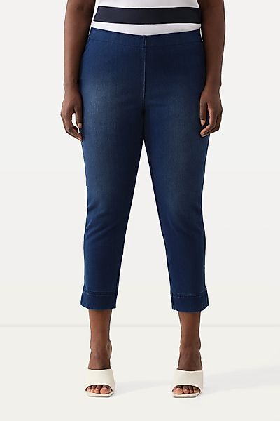 Ulla Popken Funktionshose Jersey-Capri Sienna schmales günstig online kaufen