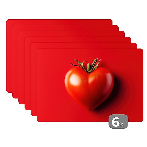 MuchoWow Platzset Tomate - Rot - günstig online kaufen