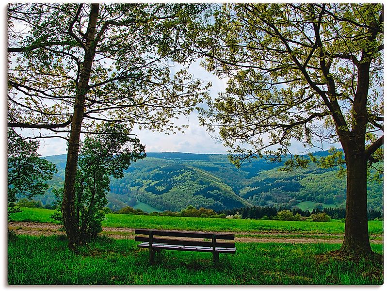 Artland Leinwandbild "Ausblick in den Frühling", Felder, (1 St.), auf Keilr günstig online kaufen