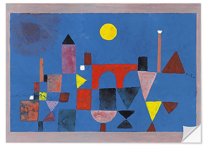 Posterlounge Poster Paul Klee, Rote Brücke, günstig online kaufen