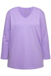 Ulla Popken T-Shirt Shirt V-Ausschnitt Relaxed günstig online kaufen