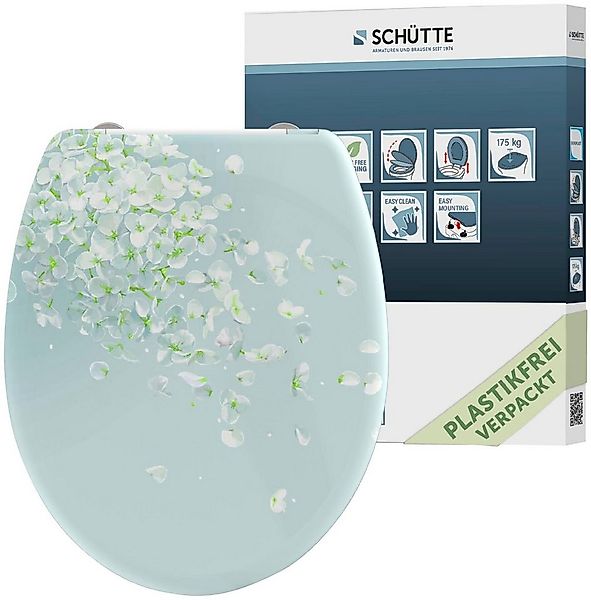 Schütte WC-Sitz FLOWER IN THE WIND, bruchsicher und kratzfest, Absenkautoma günstig online kaufen