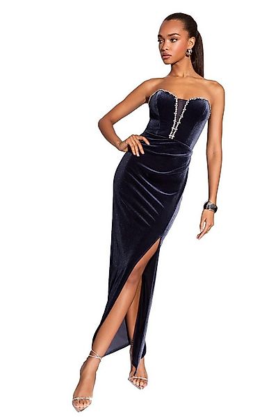 LIPSY Samtkleid Lipsy Samt-Maxikleid mit Bandeau-Ausschnitt (1-tlg) günstig online kaufen