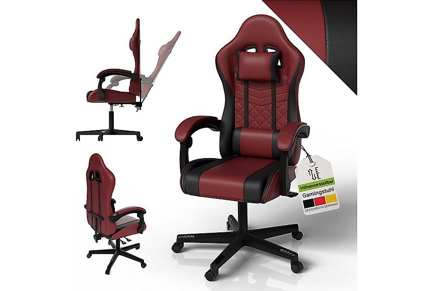 Juskys Gaming-Stuhl HyperSeat, Verstellbare Rückenlehne, robuste Konstrukti günstig online kaufen