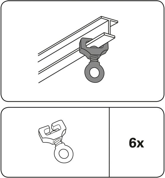 GARDINIA Feststeller T-Feststeller, T-Schienen, (6-St), Serie günstig online kaufen