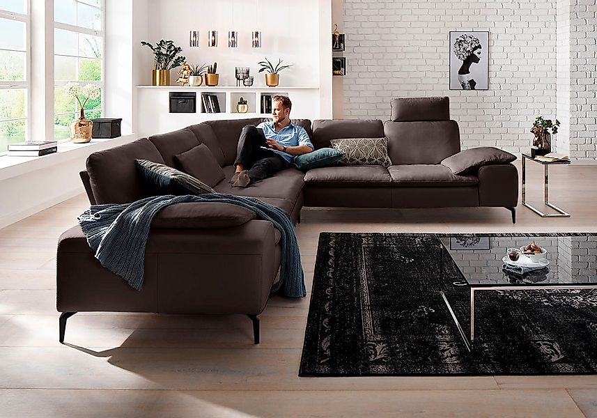 W.SCHILLIG Ecksofa "valentinoo, Designsofa, elegant und bequem, L-Form" mit günstig online kaufen