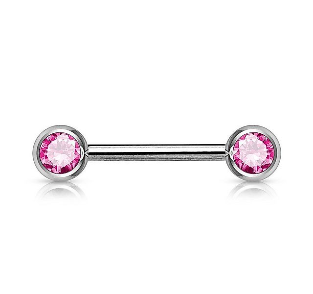 viva-adorno Brustwarzenpiercing Brustpiercing Nippelpiercing Front Kristall günstig online kaufen
