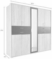 Wimex Kleiderschrank Taiga (mit Türen, Spiegel, günstig online kaufen
