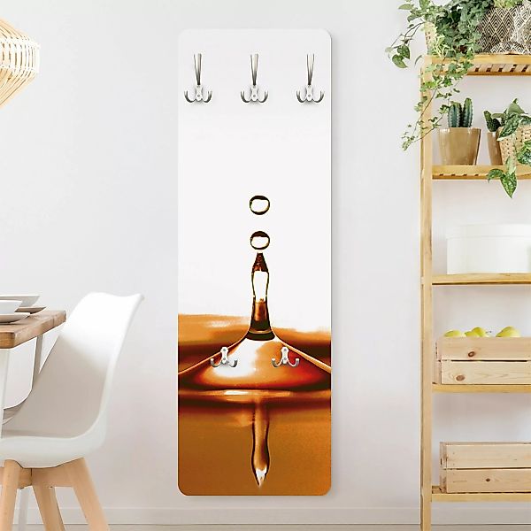 Wandgarderobe Holzpaneel Gold Drop günstig online kaufen