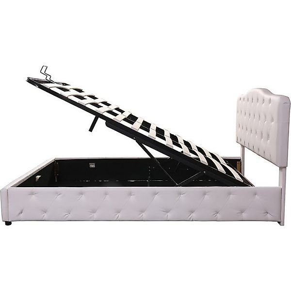 OKWISH Polsterbett Doppelbett Funktionsbett mit Lattenrost und höhenverstel günstig online kaufen