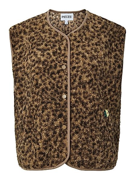 pieces Plüschweste - stylische Teddyweste - Kunst Fellweste günstig online kaufen
