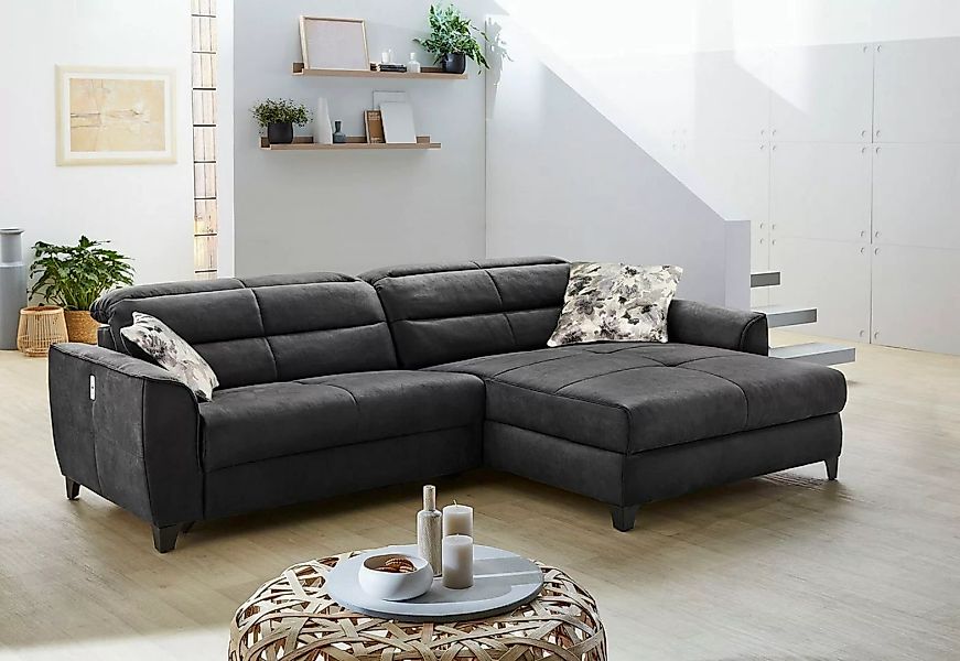 Jockenhöfer Gruppe Ecksofa "Double One L-Form", mit 2x 120cm breiten, elekt günstig online kaufen