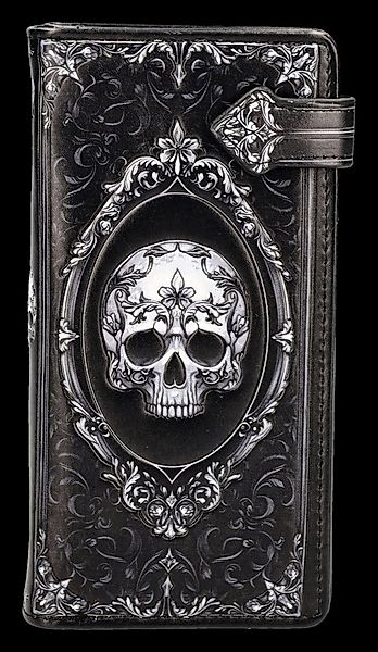 Figuren Shop GmbH Geldbörse Gothic Geldbörse – Barock Schädel Portemonnaie günstig online kaufen