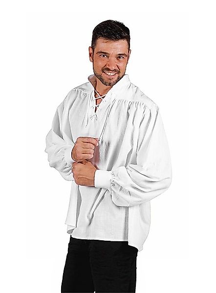 thetru Piraten-Kostüm Schnürhemd weiß, Mittelalter- und Renaissance-Hemd mm günstig online kaufen