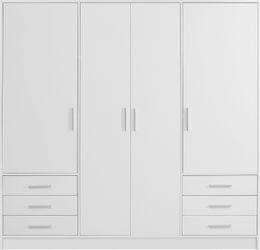 FORTE Kleiderschrank "Jupiter, Made in Europe, mit Schubladen" Maße (T/H): günstig online kaufen