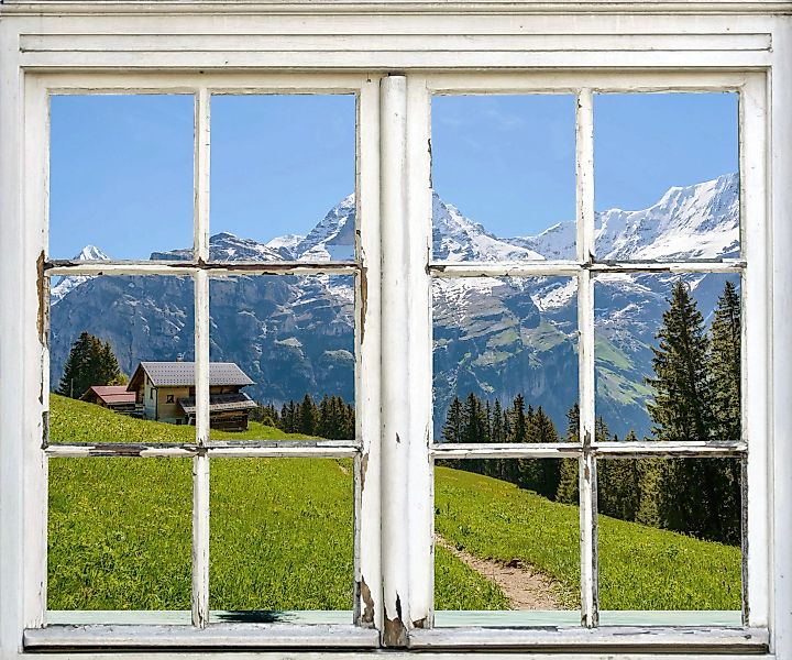 queence Wandsticker "Hütte in den Bergen" günstig online kaufen