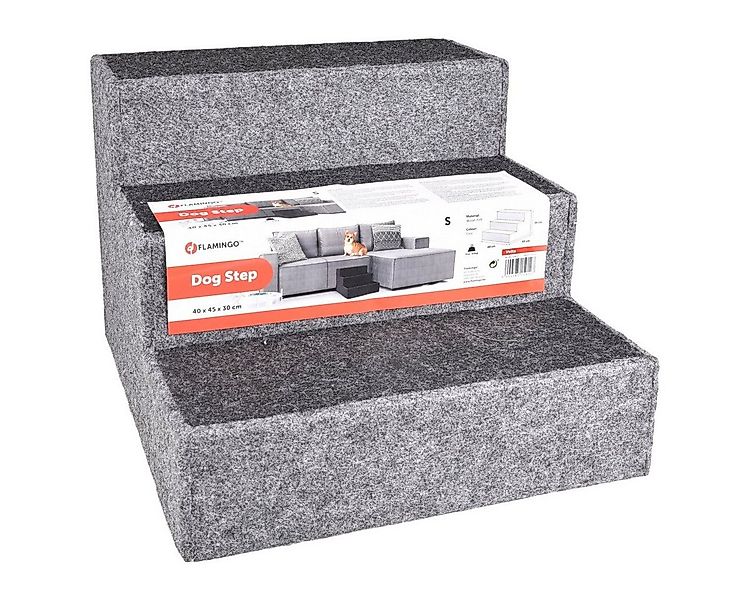 Flamingo Haustiertreppe Treppe Velta Filz grau/dunkelgrau günstig online kaufen