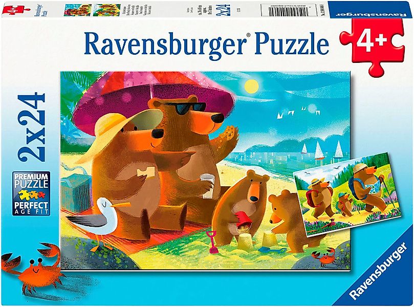 Ravensburger Puzzle 2x24, Urlaubsträume, 48 Puzzleteile, günstig online kaufen