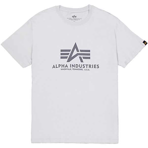 Alpha Industries  T-Shirts & Poloshirts Basic T-Shirt - pastel grey günstig online kaufen