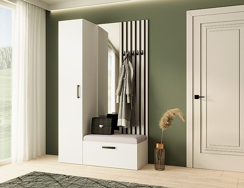 Beautysofa Garderobenschrank mit großem Spiegel und günstig online kaufen