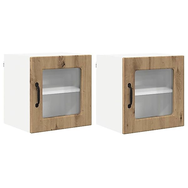 vidaXL Küchenwandschrank mit Regal 2 Stk Artisan-Eiche 40 x 31 x 40 cm 8852 günstig online kaufen