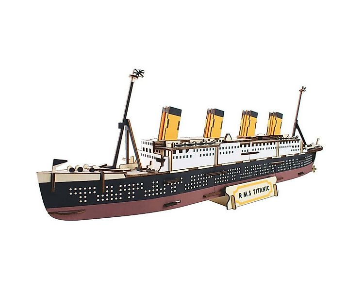 Kitcreatives 3D-Puzzle Titanic Bausatz aus Holz 3D Puzzle DIY 72,10 x 13 x günstig online kaufen